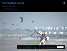 Tablet Screenshot of nachhaltigersport.com